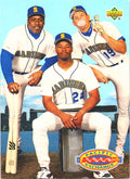 1993 Upper Deck Ken Griffey Jr. Jay Buhner Kevin Mitchell #55 Seattle Mariners