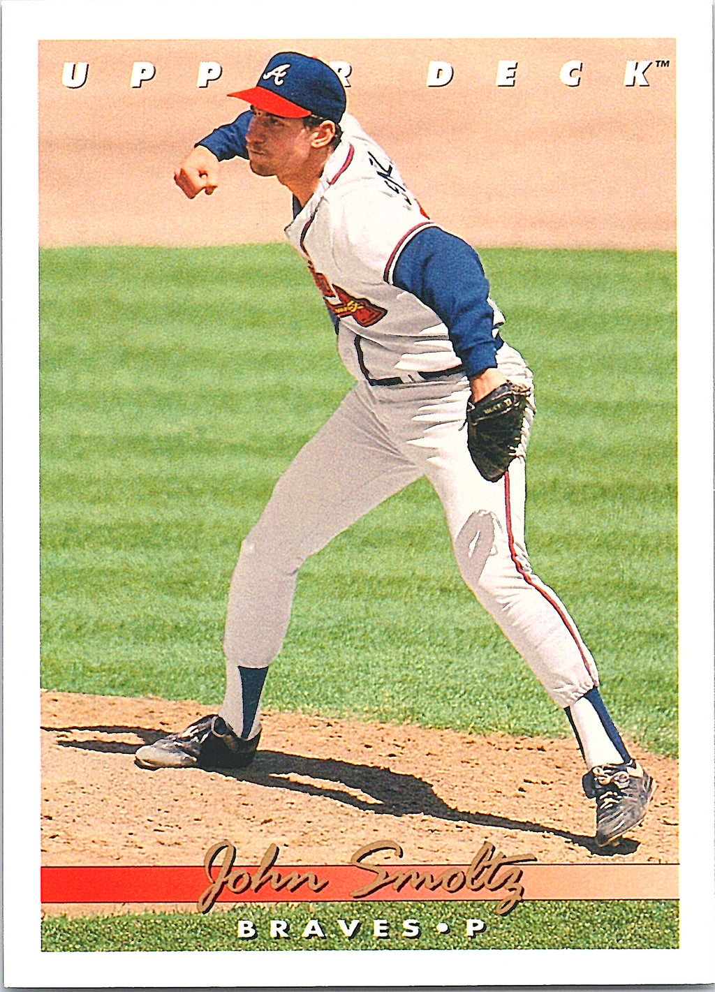 1993 Upper Deck John Smoltz #363 Atlanta Braves Excellent