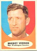 1961 Topps Mickey Vernon #134 Washington Senators Excellent