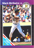 1989 Donruss Mark McGwire #7 Grand Slammers Oakland Athletics Excellent