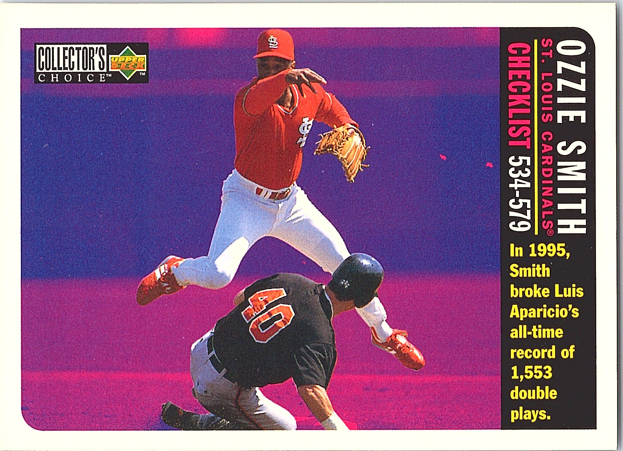 1996 Collector's Choice Ozzie Smith #756 St. Louis Cardinals Excellent