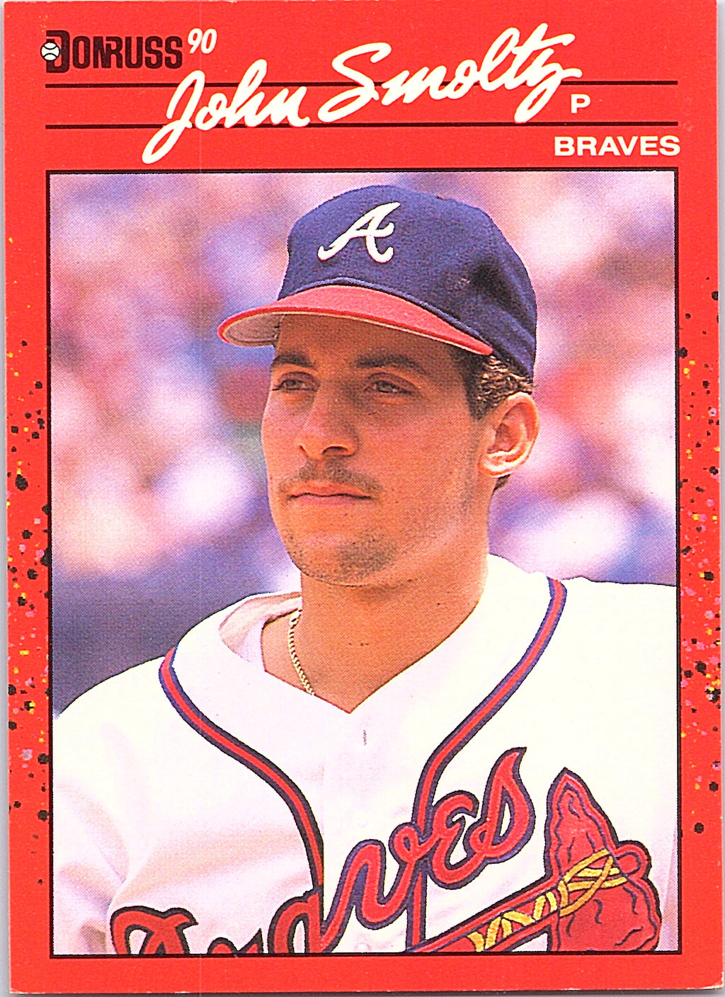 1990 Donruss John Smoltz #121 Atlanta Braves Excellent