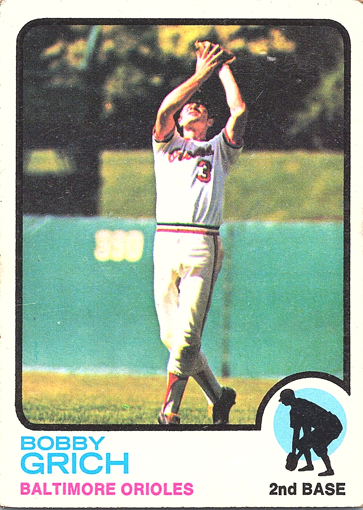 1973 Topps Bobby Grich #418 Baltimore Orioles Excellent