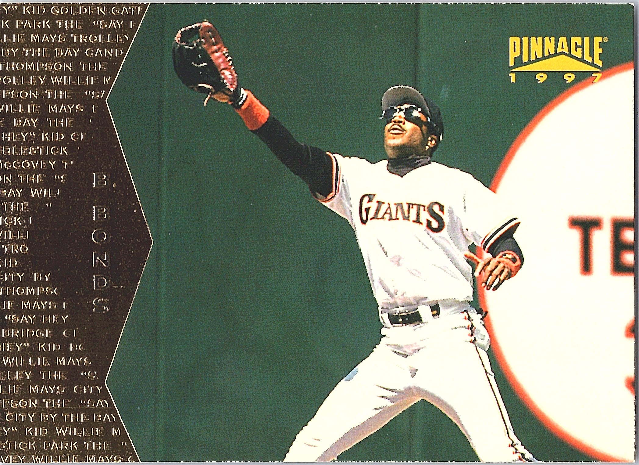 1997 Pinnacle Barry Bonds #97 San Francisco Giants Excellent
