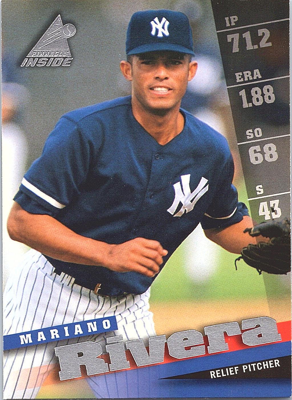 1998 Pinnacle Inside Mariano Rivera #99 New York Yankees Excellent