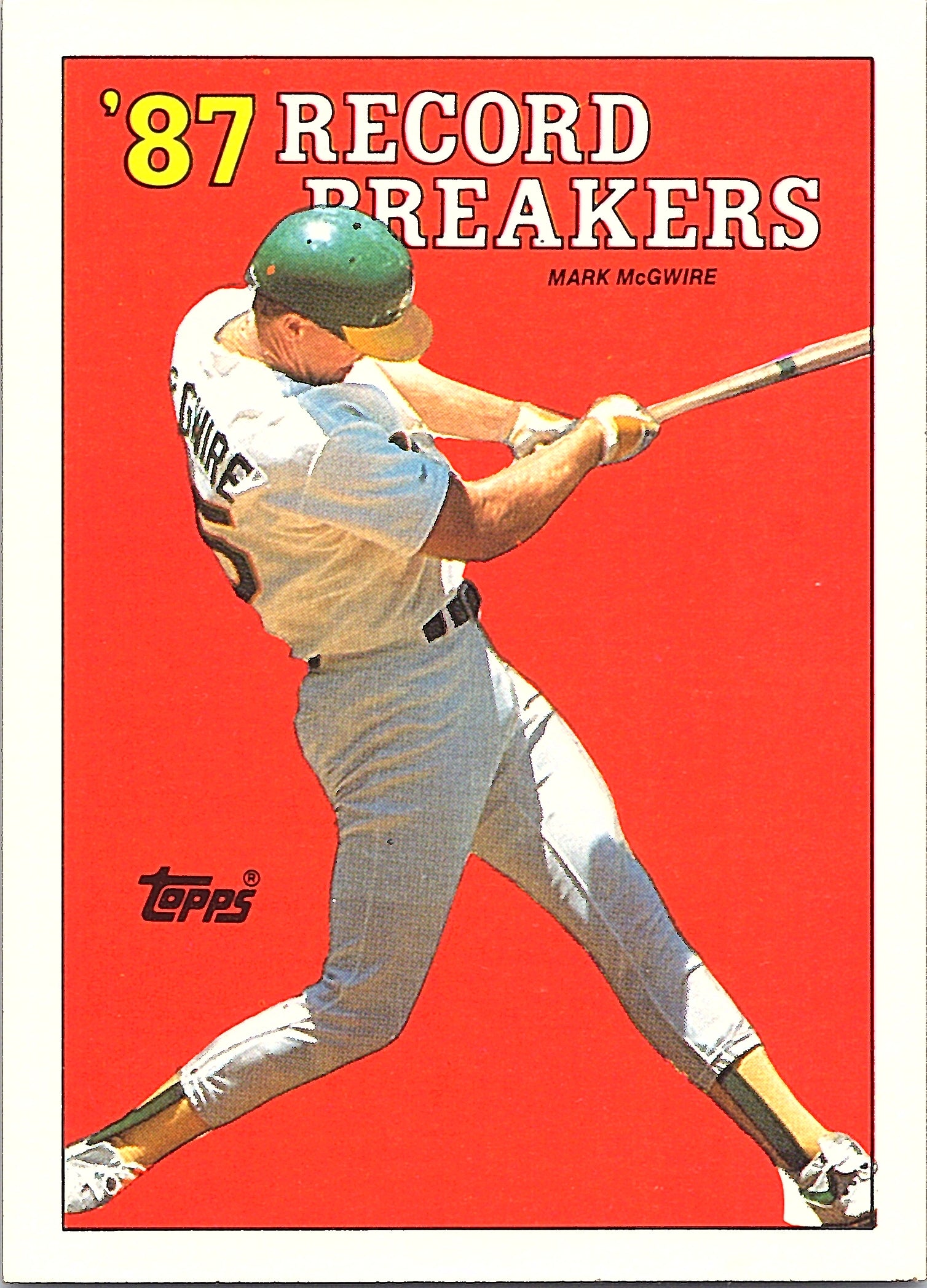 1988 Topps Mark McGwire #3b Oakland Athletics Excellent