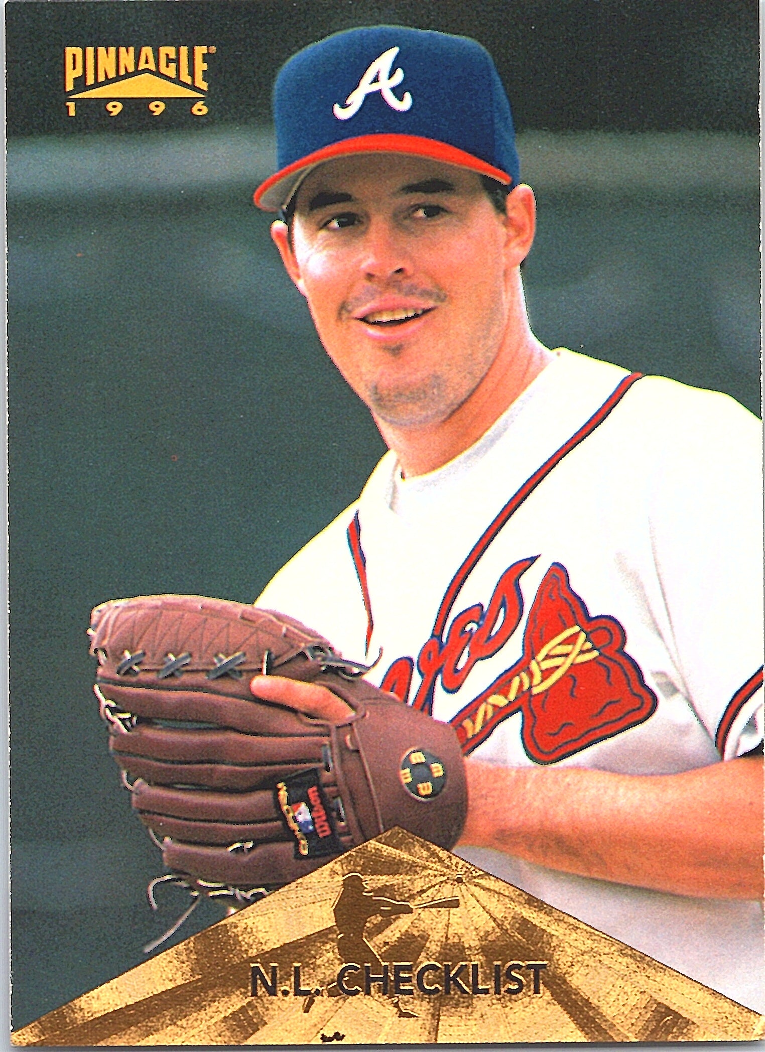 1996 Pinnacle National League Checklist #397 Atlanta Braves Excellent