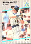 1989 Fleer Robin Yount #200 Milwaukee Brewers Excellent