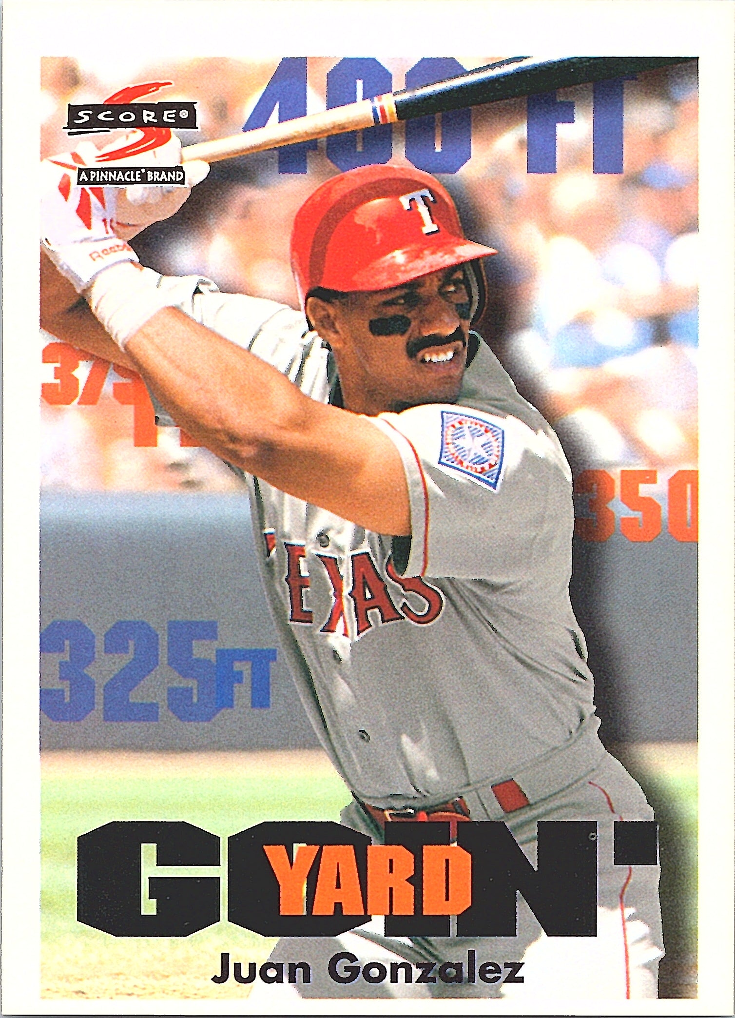 1997 Score Juan Gonzalez #498 Texas Rangers Excellent