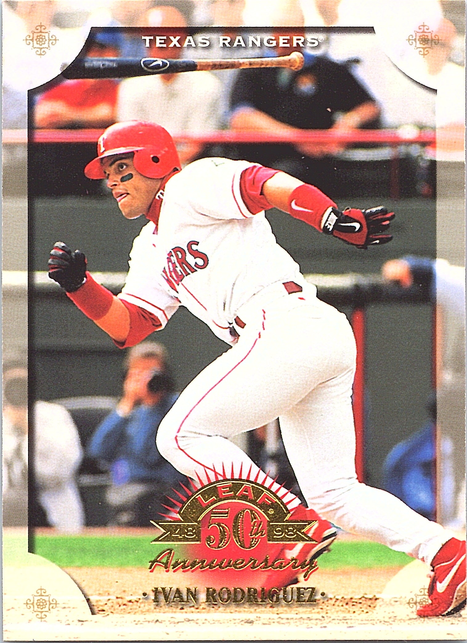 1998 Leaf Ivan Rodriguez #52 Texas Rangers Excellent
