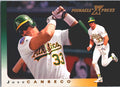 1997 Pinnacle X-Press Jose Canseco #12 Oakland Athletics Excellent