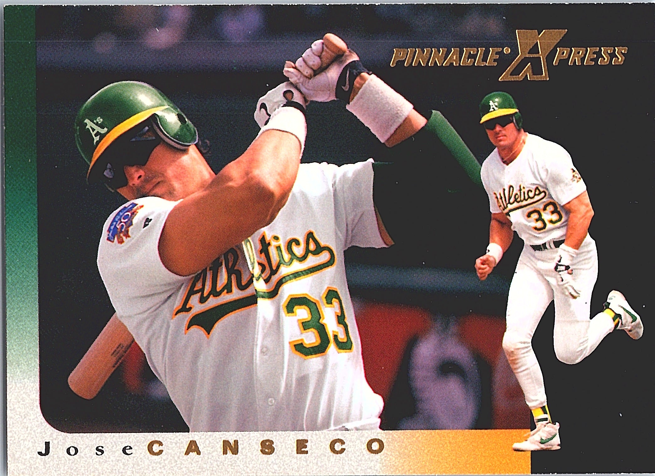 1997 Pinnacle X-Press Jose Canseco #12 Oakland Athletics Excellent