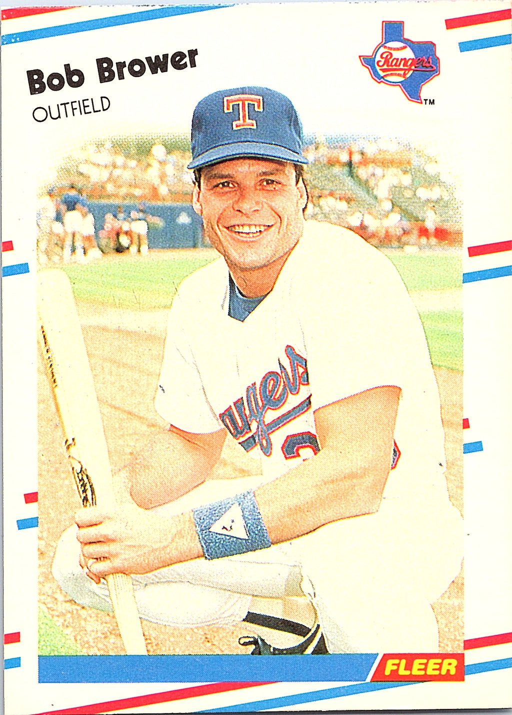 1988 Fleer Bob Brower #461 Texas Rangers Excellent