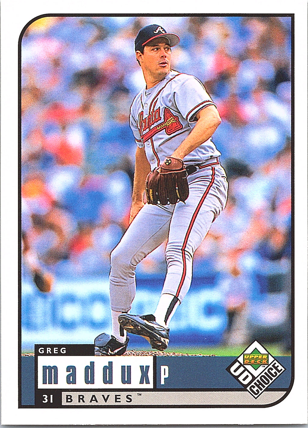 1999 UD Choice Preview Greg Maddux #56 Atlanta Braves Excellent