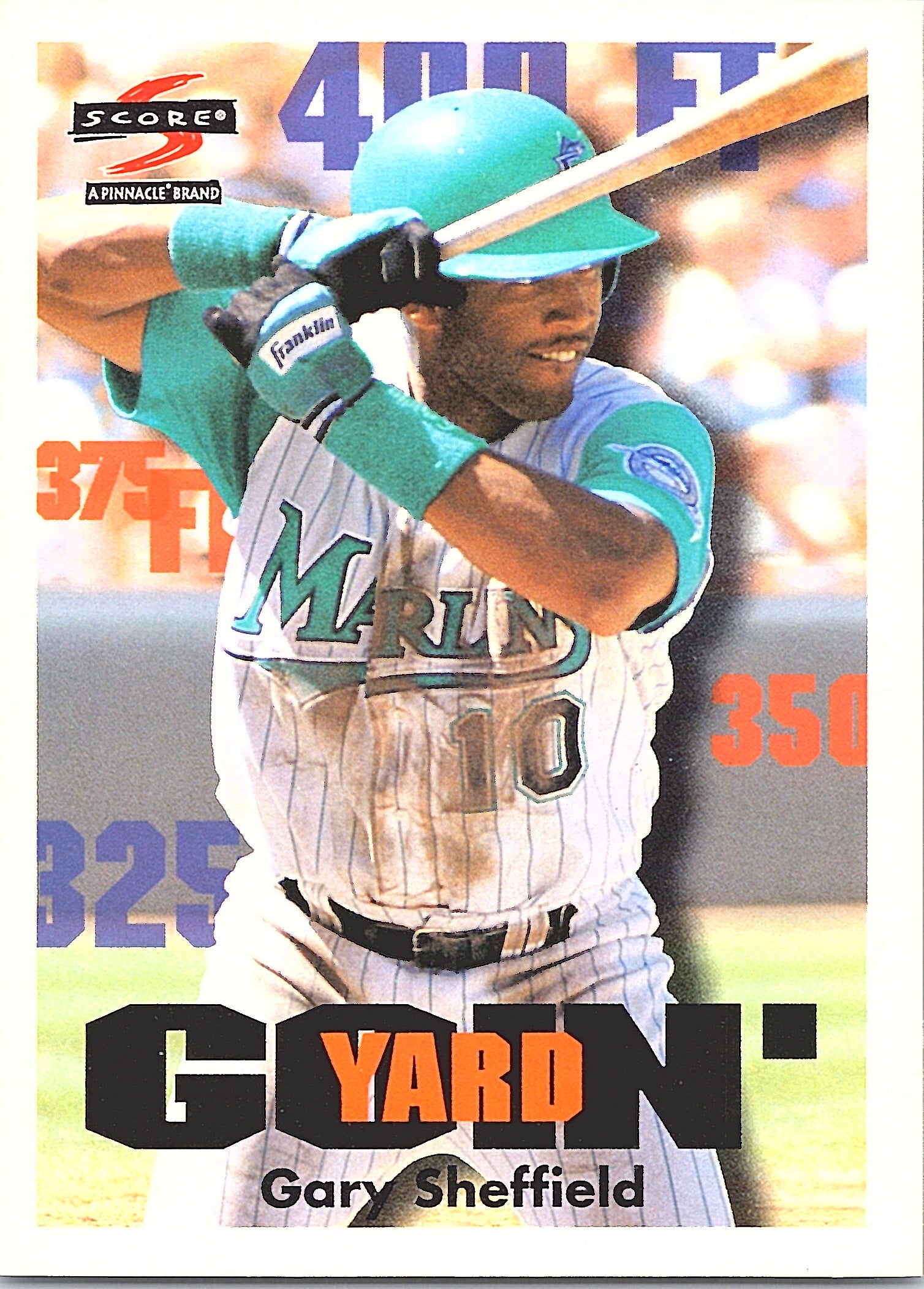 1997 Score Gary Sheffield #515 Florida Marlins Excellent