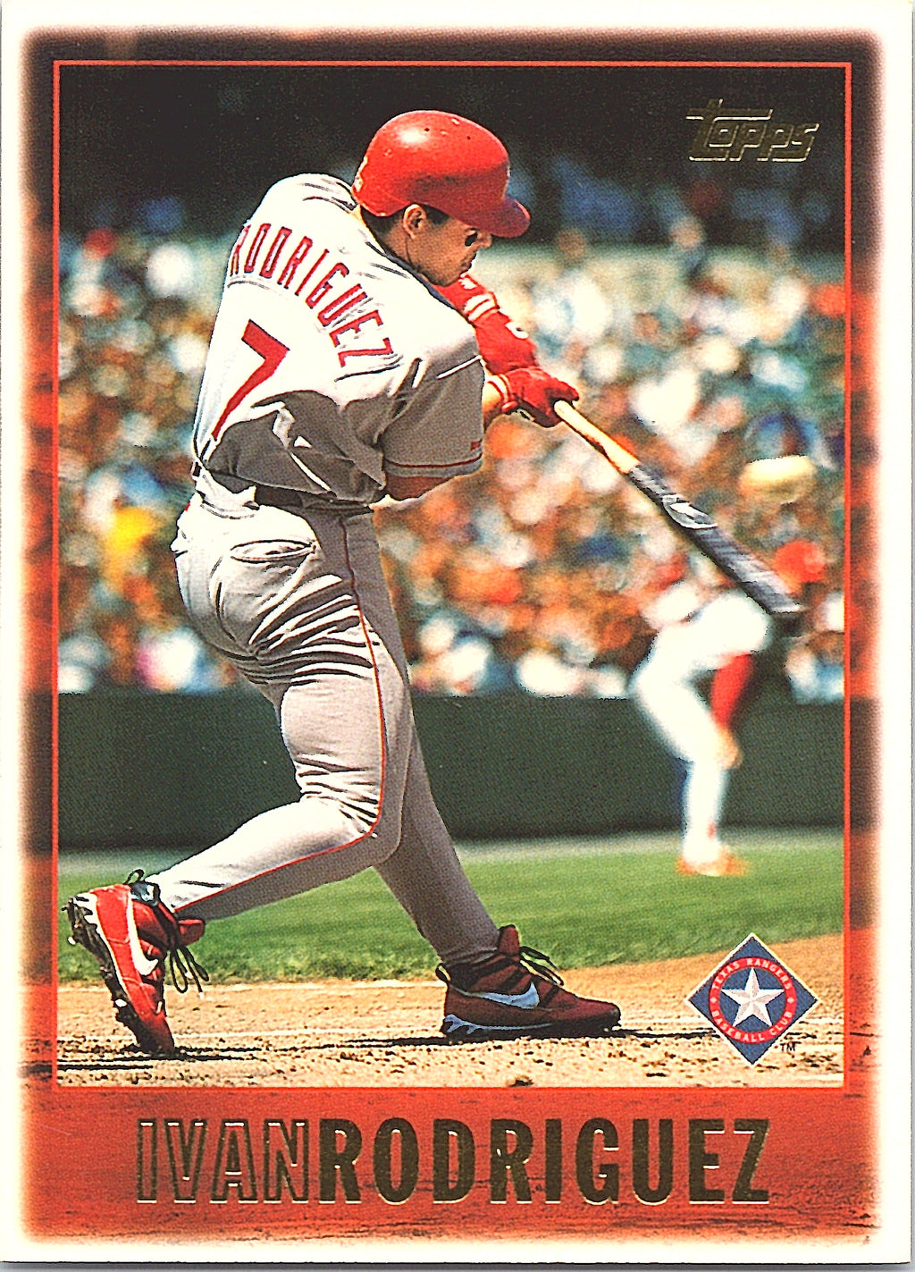 1997 Topps Ivan Rodriguez #340 Texas Rangers Excellent