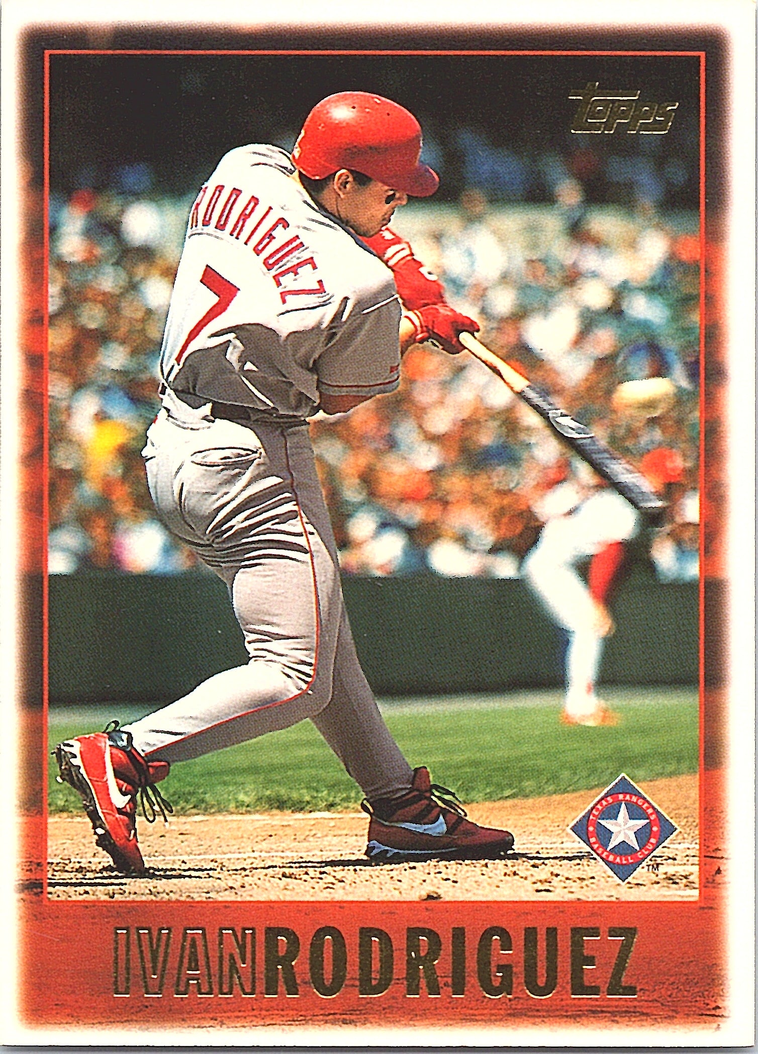 1997 Topps Ivan Rodriguez #340 Texas Rangers Excellent