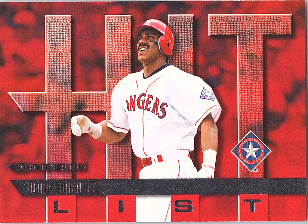 1997 Donruss Juan Gonzalez #406 Texas Rangers Excellent
