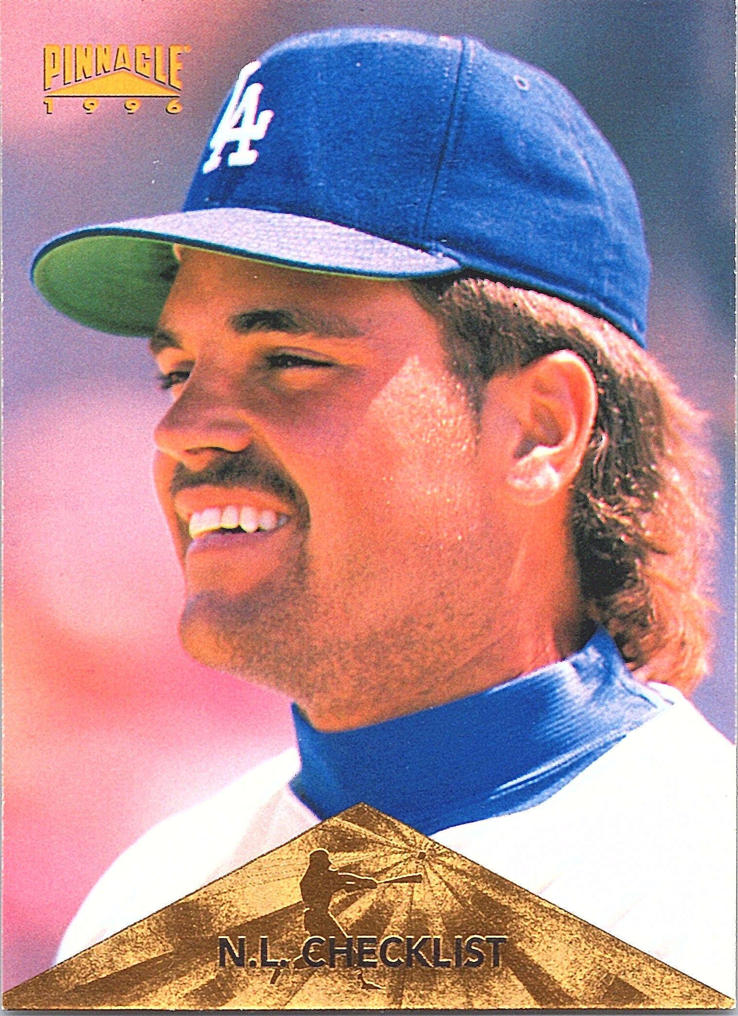 1996 Pinnacle National League Checklist #398 Los Angeles Dodgers Excellent