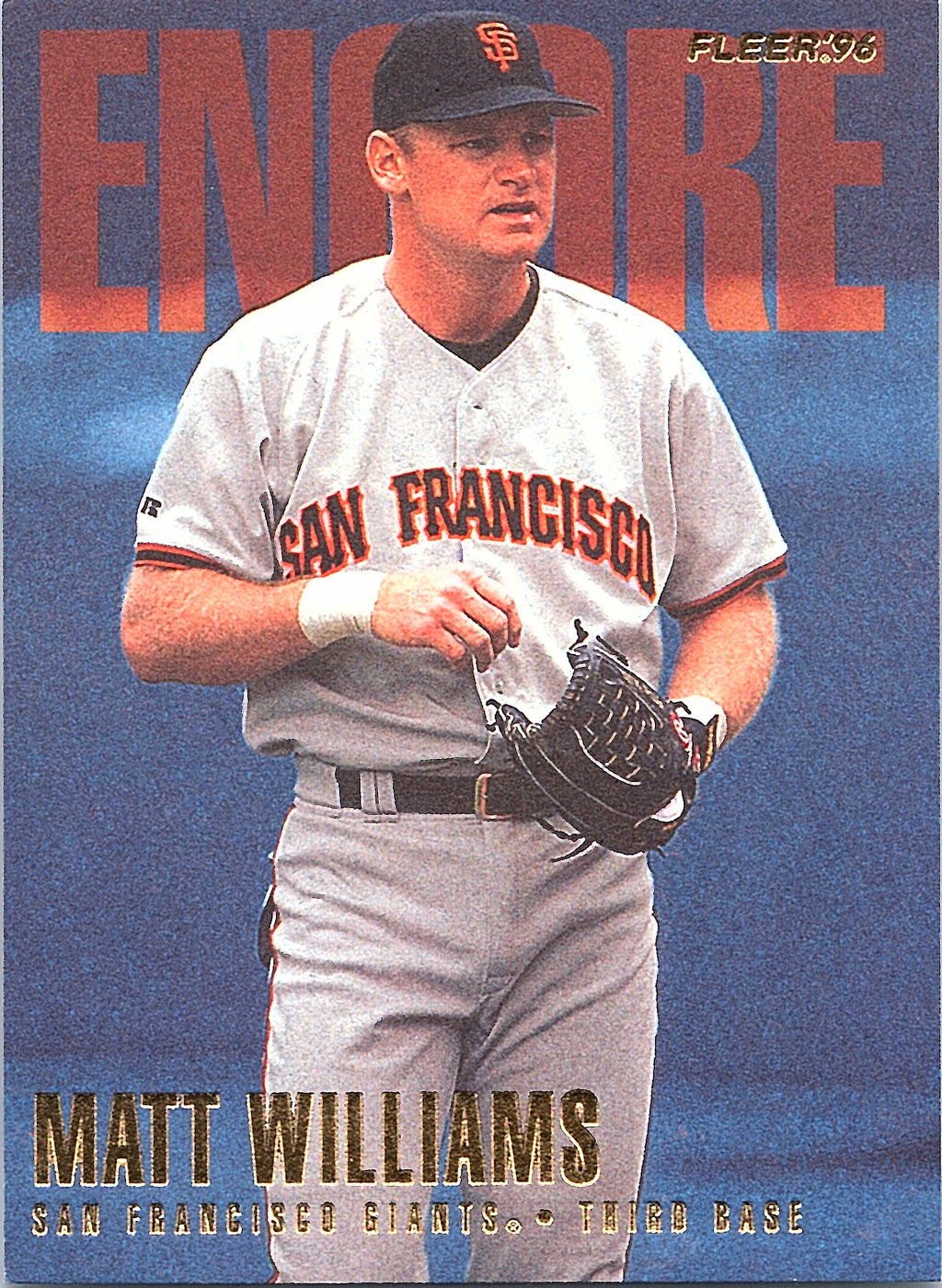 1996 Fleer Update Matt Williams #U245 San Francisco Giants Excellent