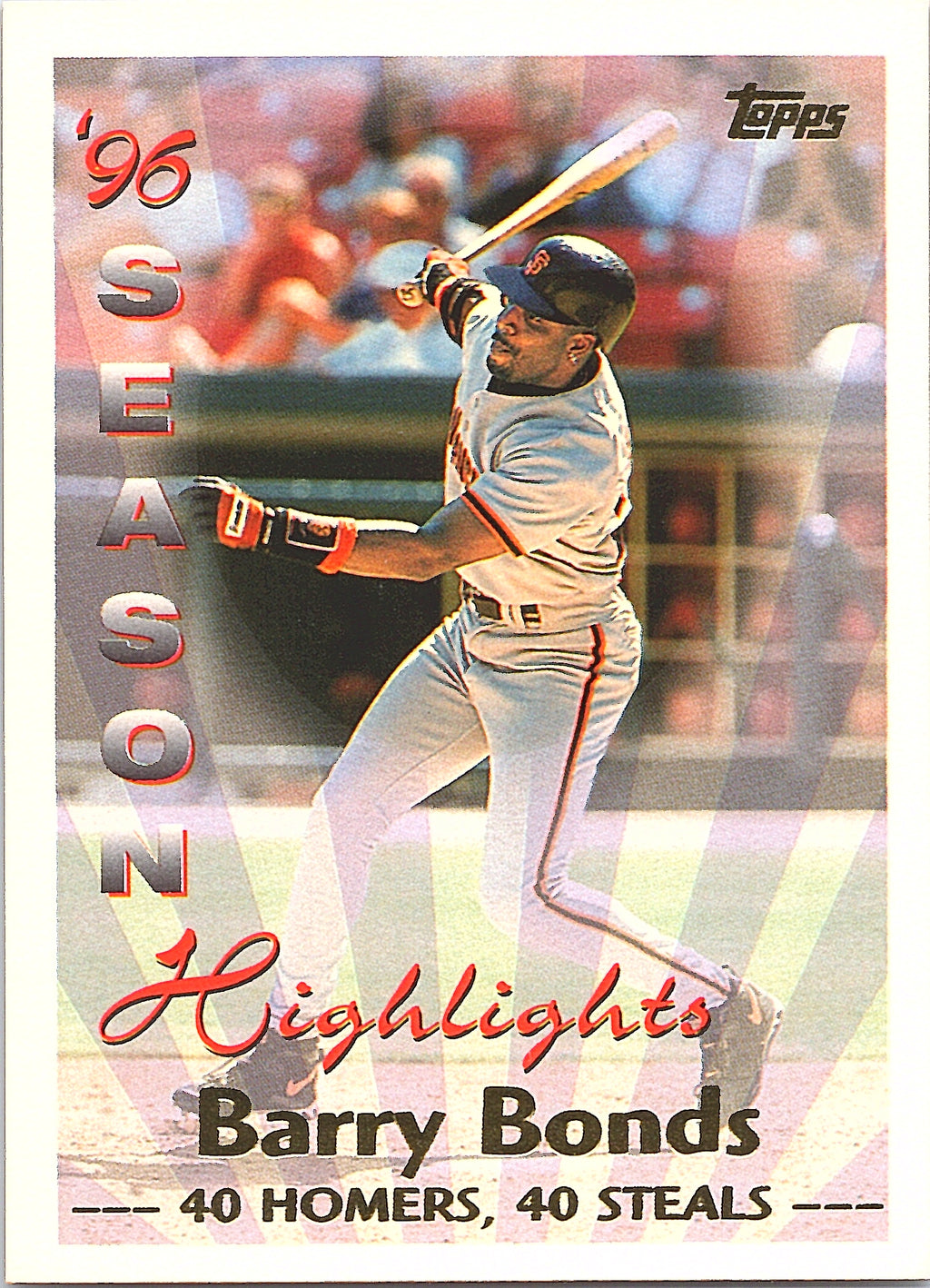 1997 Topps Barry Bonds #465 San Francisco Giants Excellent