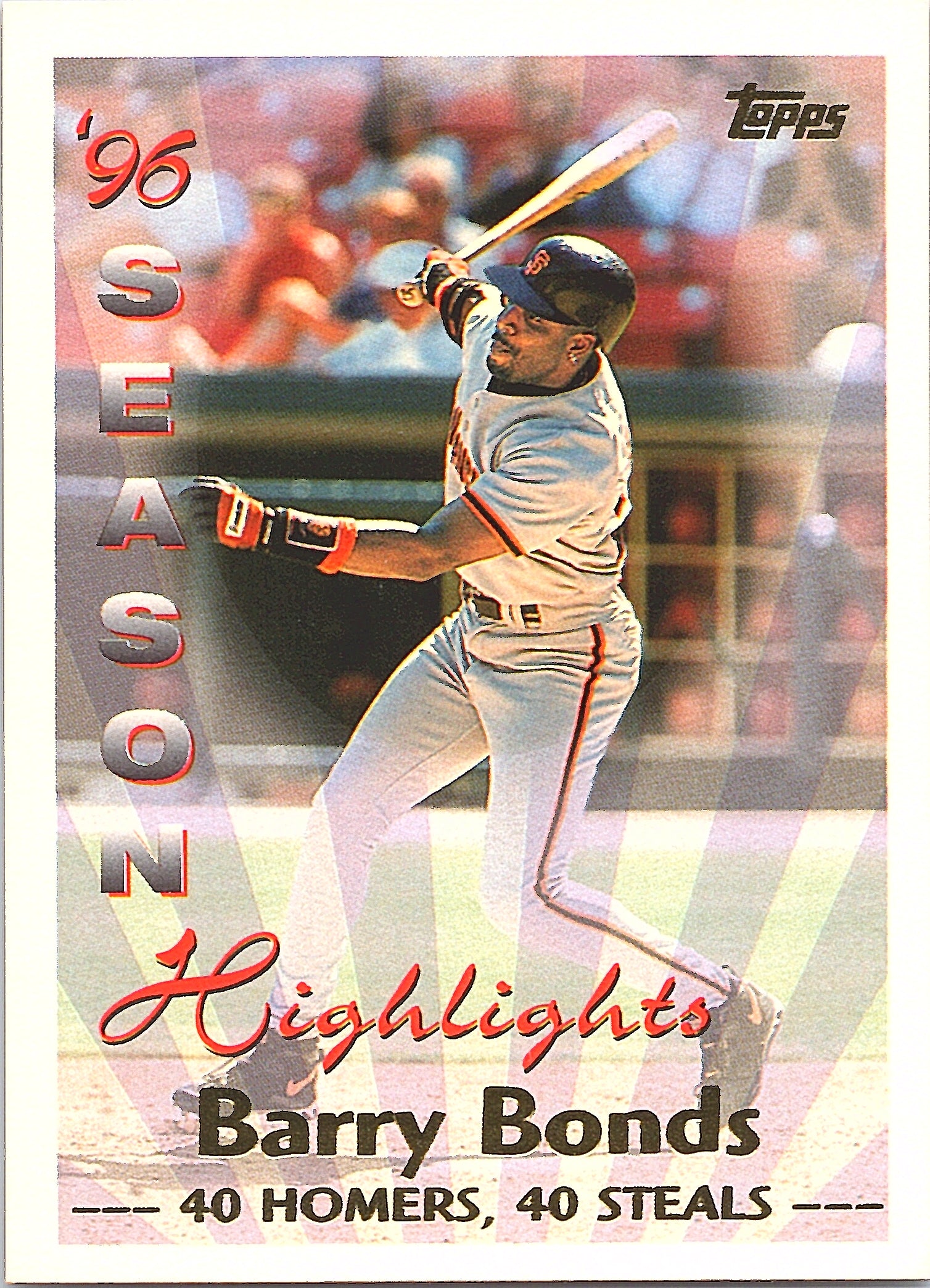1997 Topps Barry Bonds #465 San Francisco Giants Excellent
