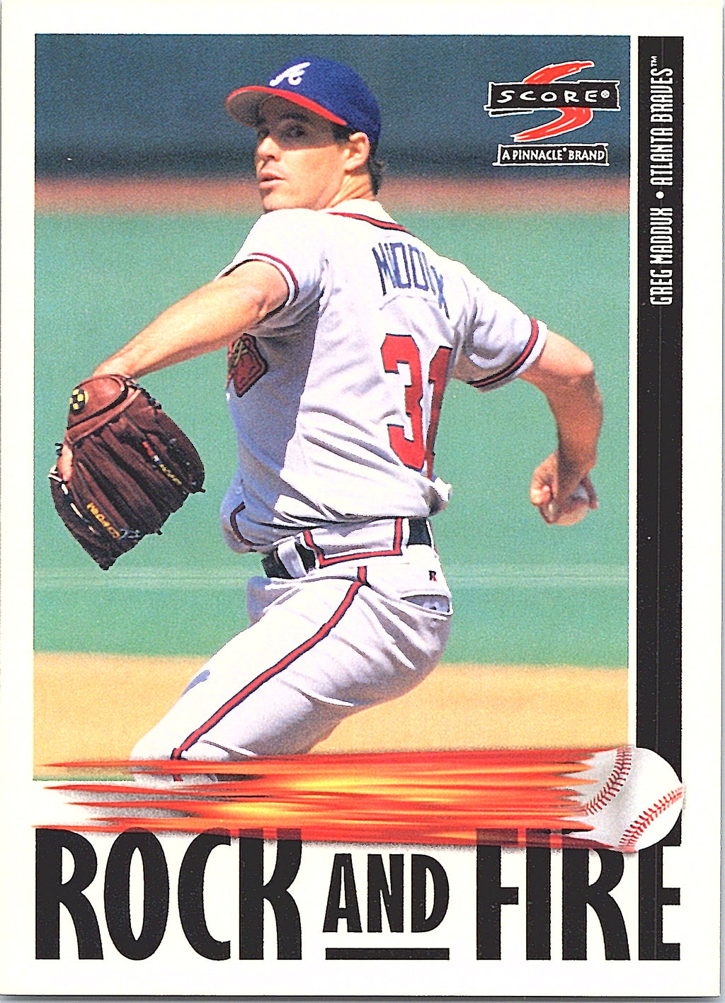 1997 Score Greg Maddux #520 Atlanta Braves Excellent