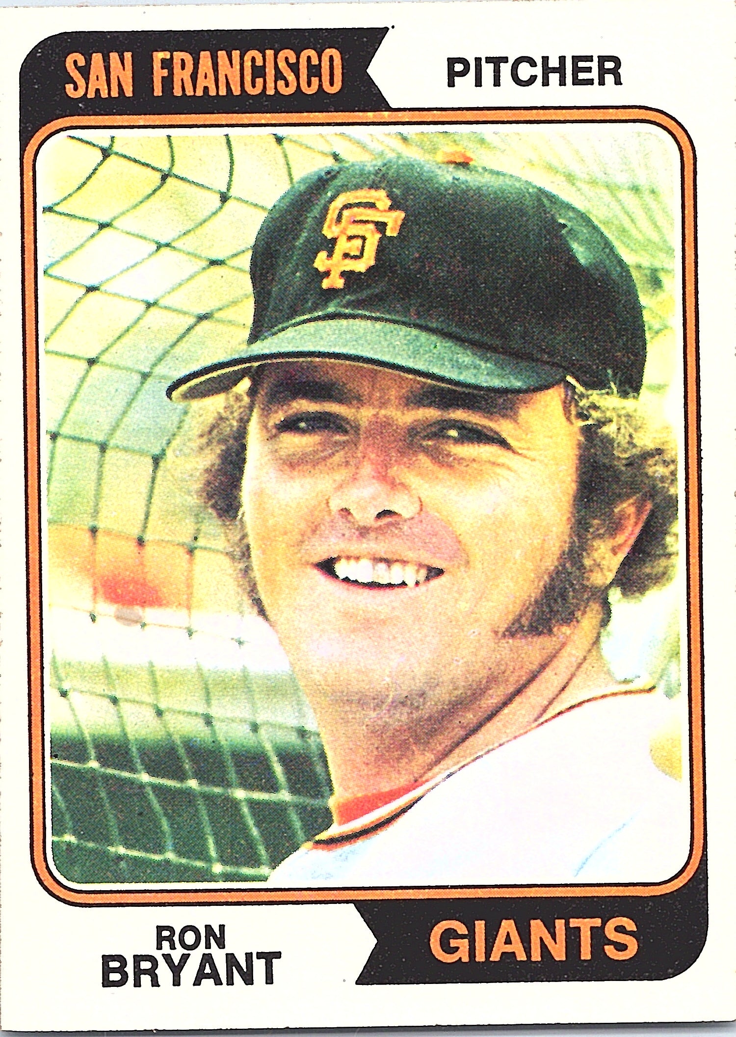 1974 Topps Ron Bryant #104 San Francisco Giants Excellent