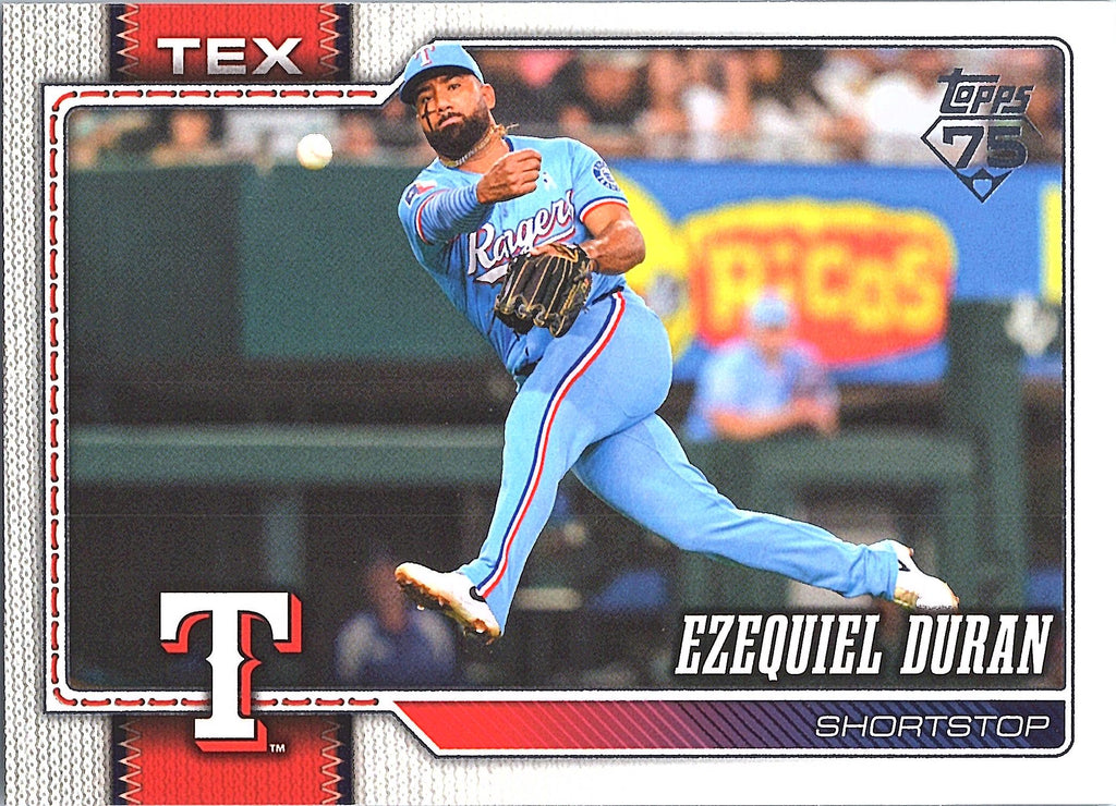 2026 Topps Ezequiel Duran #554 Gold Texas Rangers Near Mint or Better