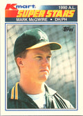1990 Topps Kmart Super Stars Mark McGwire #32 Oakland Athletics Excellent