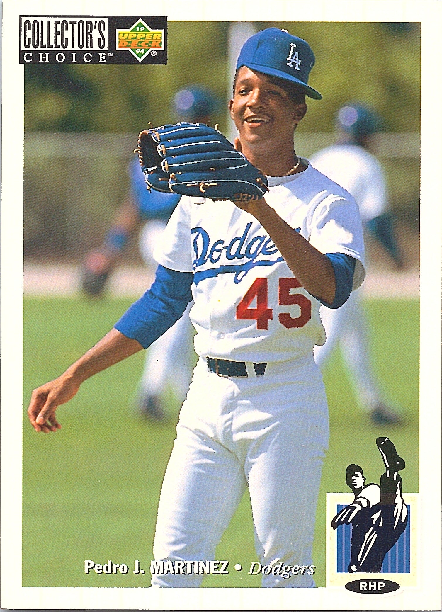 1994 Collector's Choice Pedro J. Martinez #189 Los Angeles Dodgers Excellent