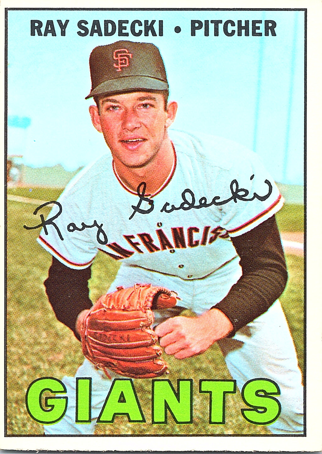 1967 Topps Ray Sadecki #409 San Francisco Giants Excellent