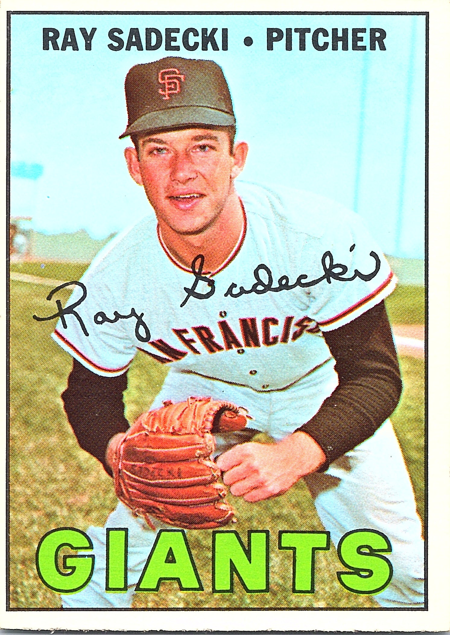 1967 Topps Ray Sadecki #409 San Francisco Giants Excellent