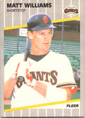 1989 Fleer Matt Williams #346 San Francisco Giants Excellent
