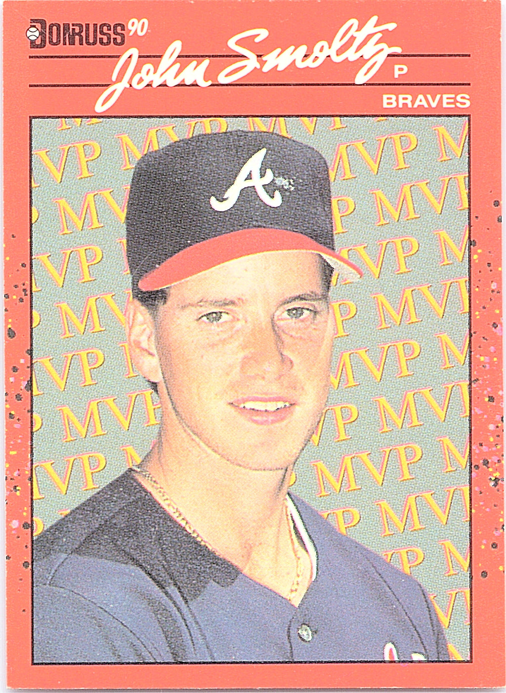 1990 Donruss John Smoltz #BC-12 Bonus MVP's Atlanta Braves Excellent