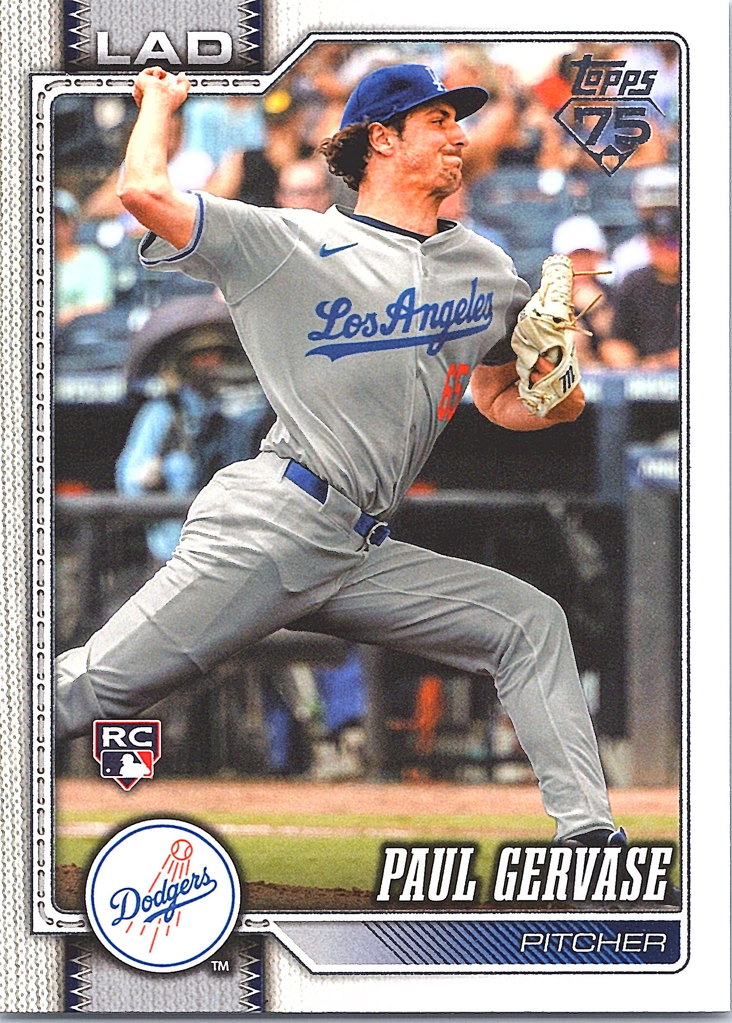 2026 Topps Paul Gervase #611 Los Angeles Dodgers Near Mint or Better