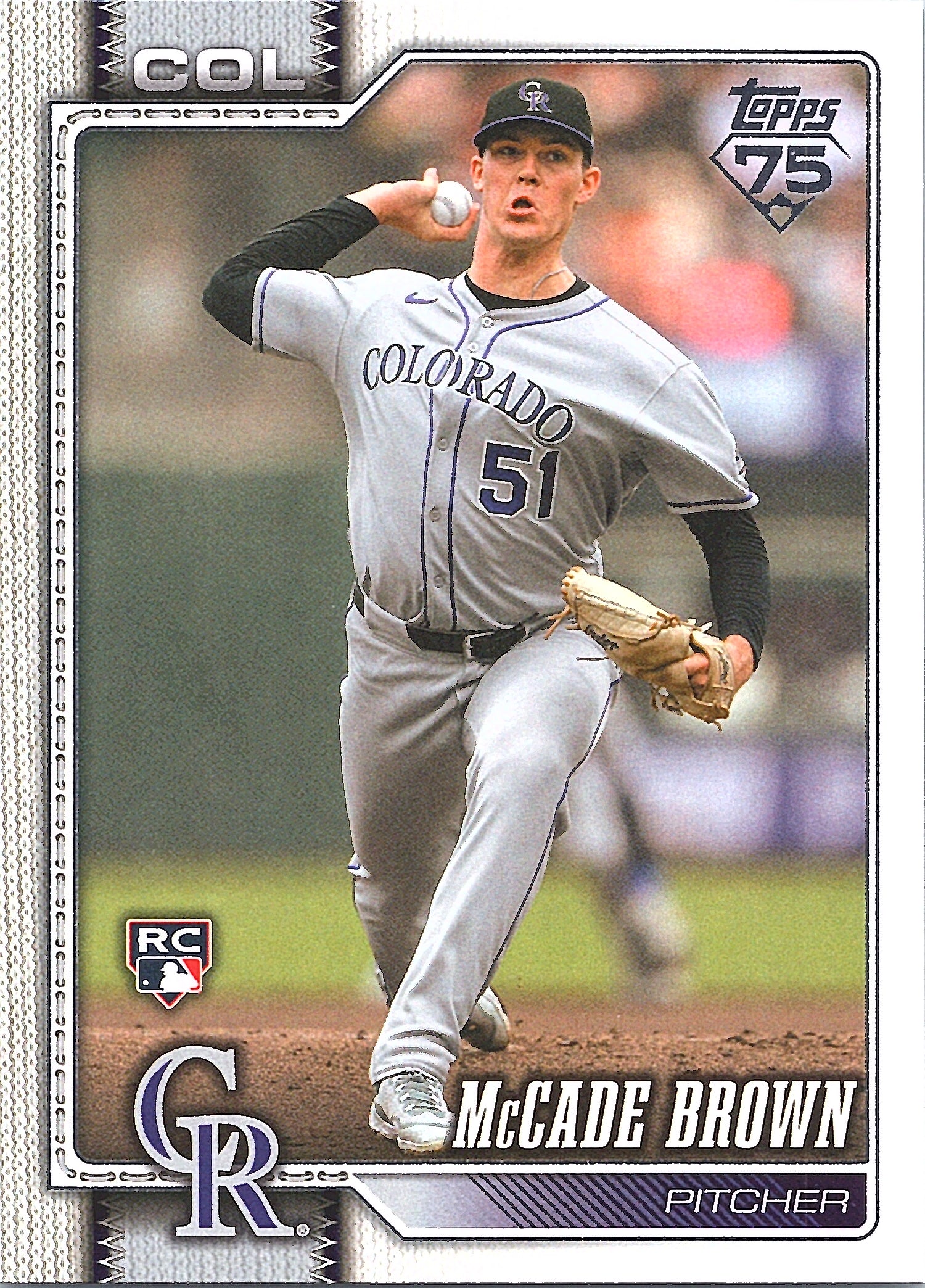 2026 Topps McCade Brown #595 Colorado Rockies Near Mint or Better