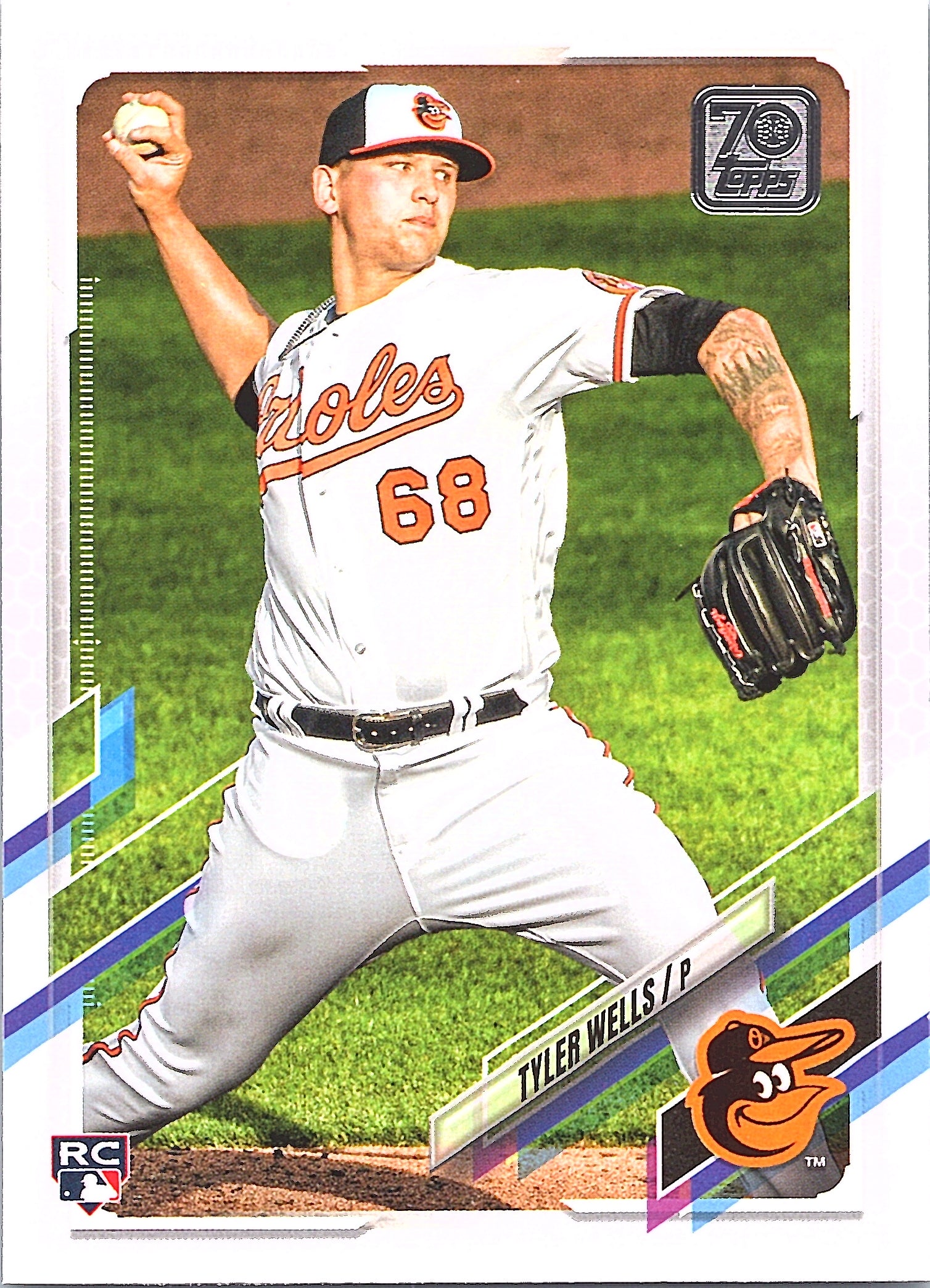 2021 Topps Update Tyler Wells #US29 Baltimore Orioles Near Mint or Better