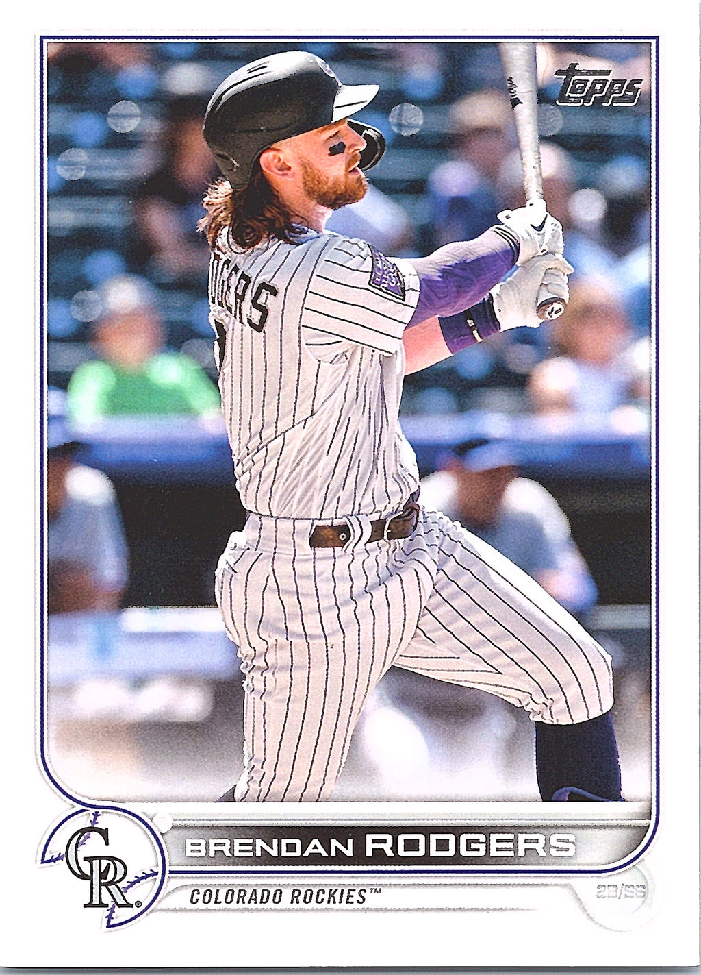 2022 Topps Brendan Rodgers #232 582 Montgomery Colorado Rockies Near Mint