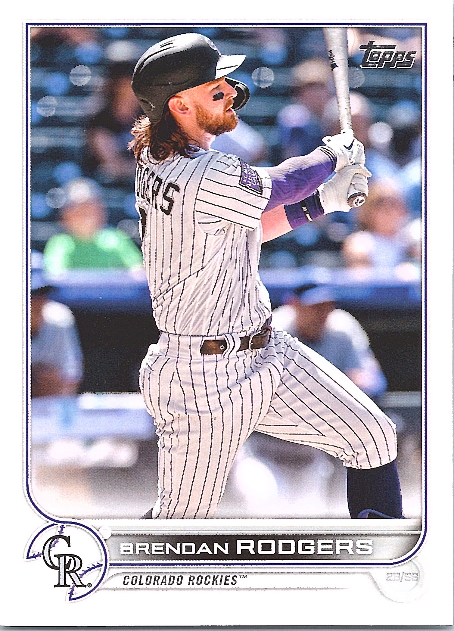 2022 Topps Brendan Rodgers #232 582 Montgomery Colorado Rockies Near Mint