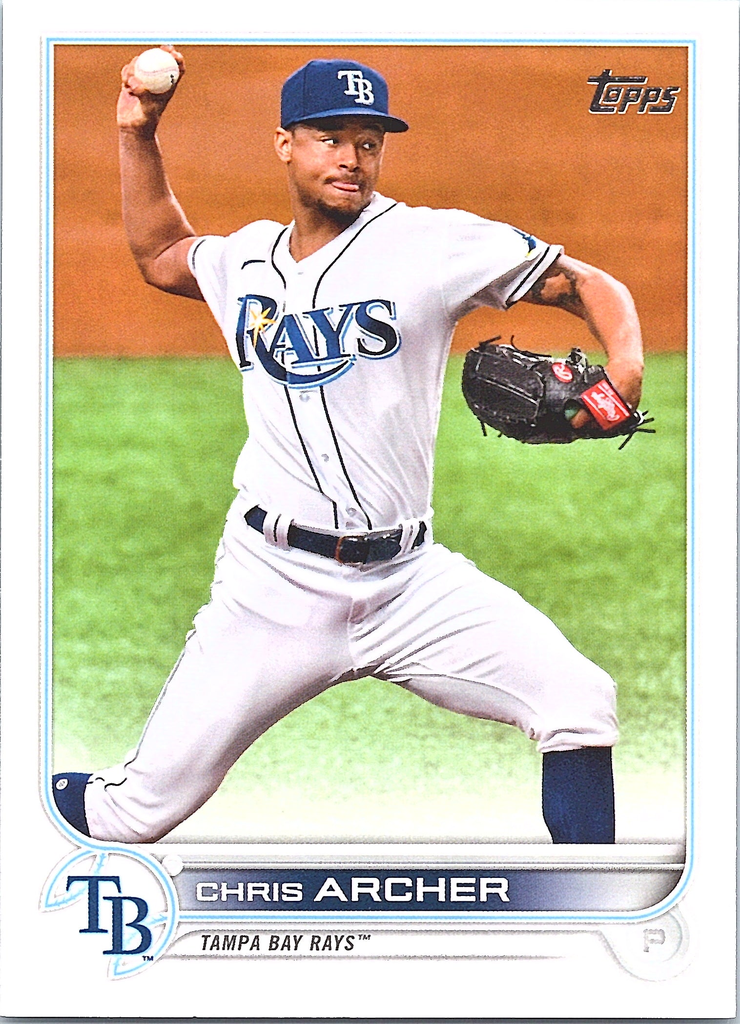2022 Topps Chris Archer  #254 All-Star Game Stamped Tampa Bay Rays Near Mint