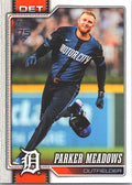 2026 Topps Parker Meadows #404 Detroit Tigers Near Mint or Better