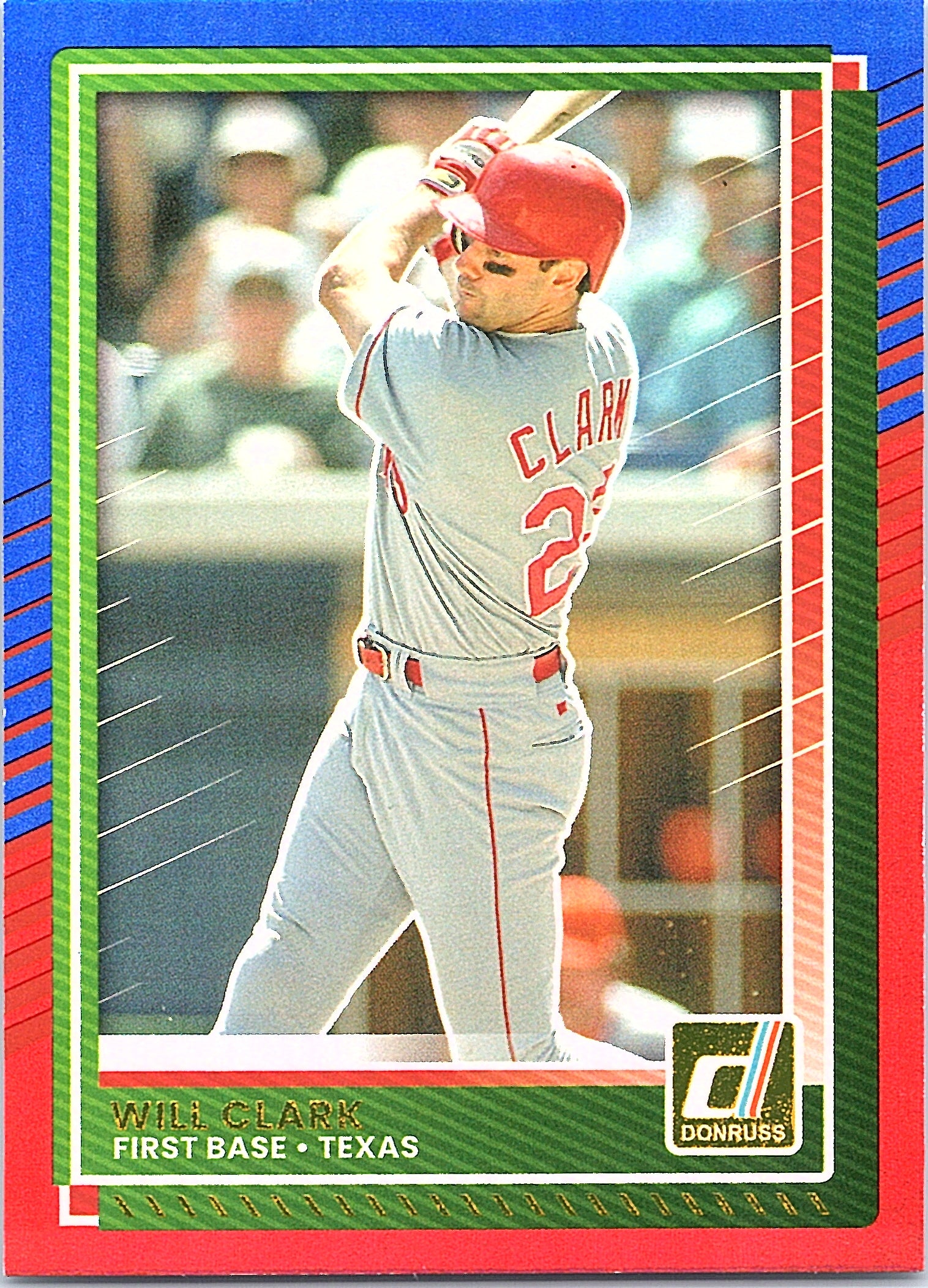 2025 Donruss Will Clark #64 Red and Blue Texas Rangers Near Mint or Better