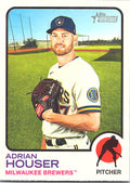 2022 Topps Heritage Adrian Houser #219 Milwaukee Brewers Near Mint or Better