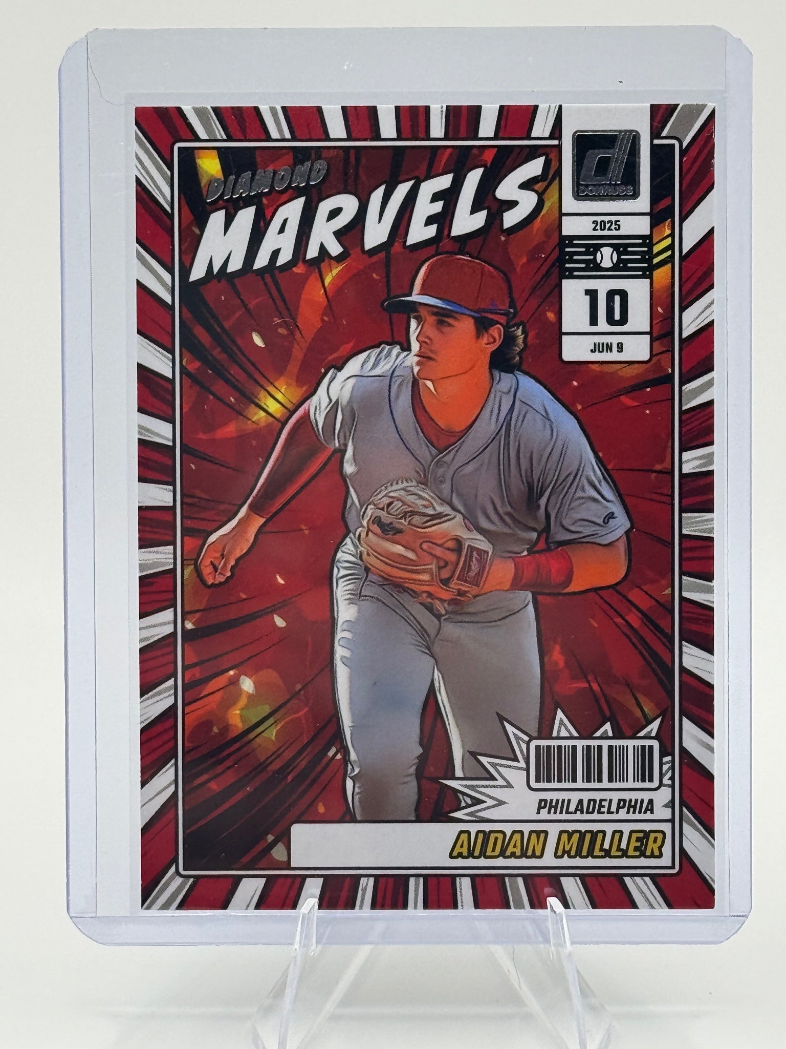 2025 Donruss Aidan Miller #19 Diamond Marvels Philadelphia Phillies Near Mint
