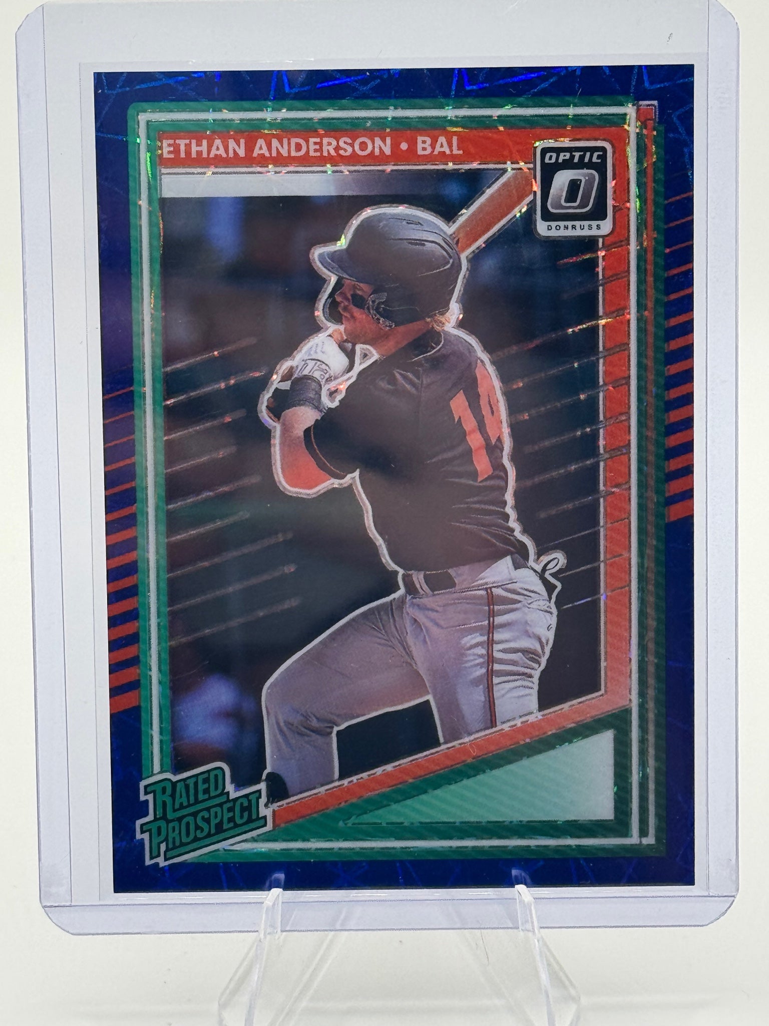 2025 Donruss Ethan Anderson #170 Optic Blue Velocity Baltimore Orioles Near Mint