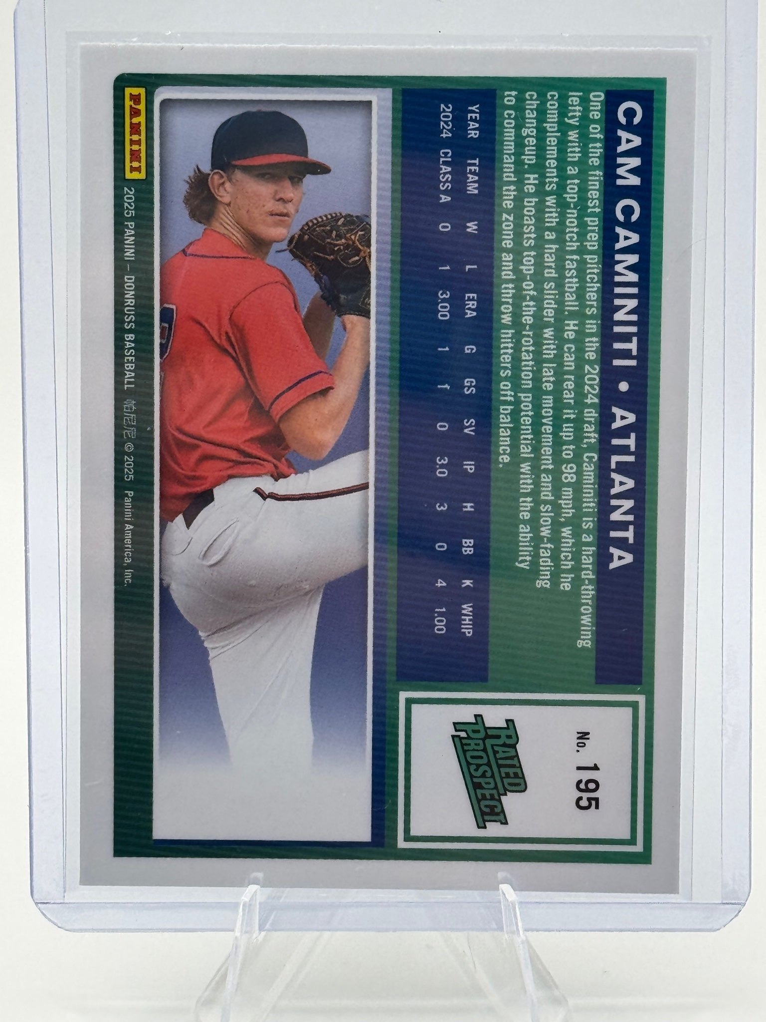 2025 Donruss Cam Caminiti #195 Optic Atlanta Braves Near Mint or Better