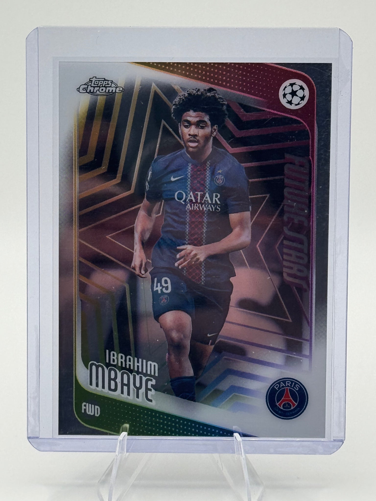 2025-26 Topps UEFA Club Competitions Ibrahim Mbaye #158 Paris Saint-Germain NM