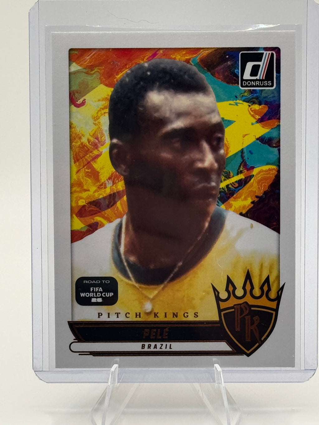 2025-26 Donruss Road to FIFA World Cup Pele #23 Pitch Kings Brazil Near Mint