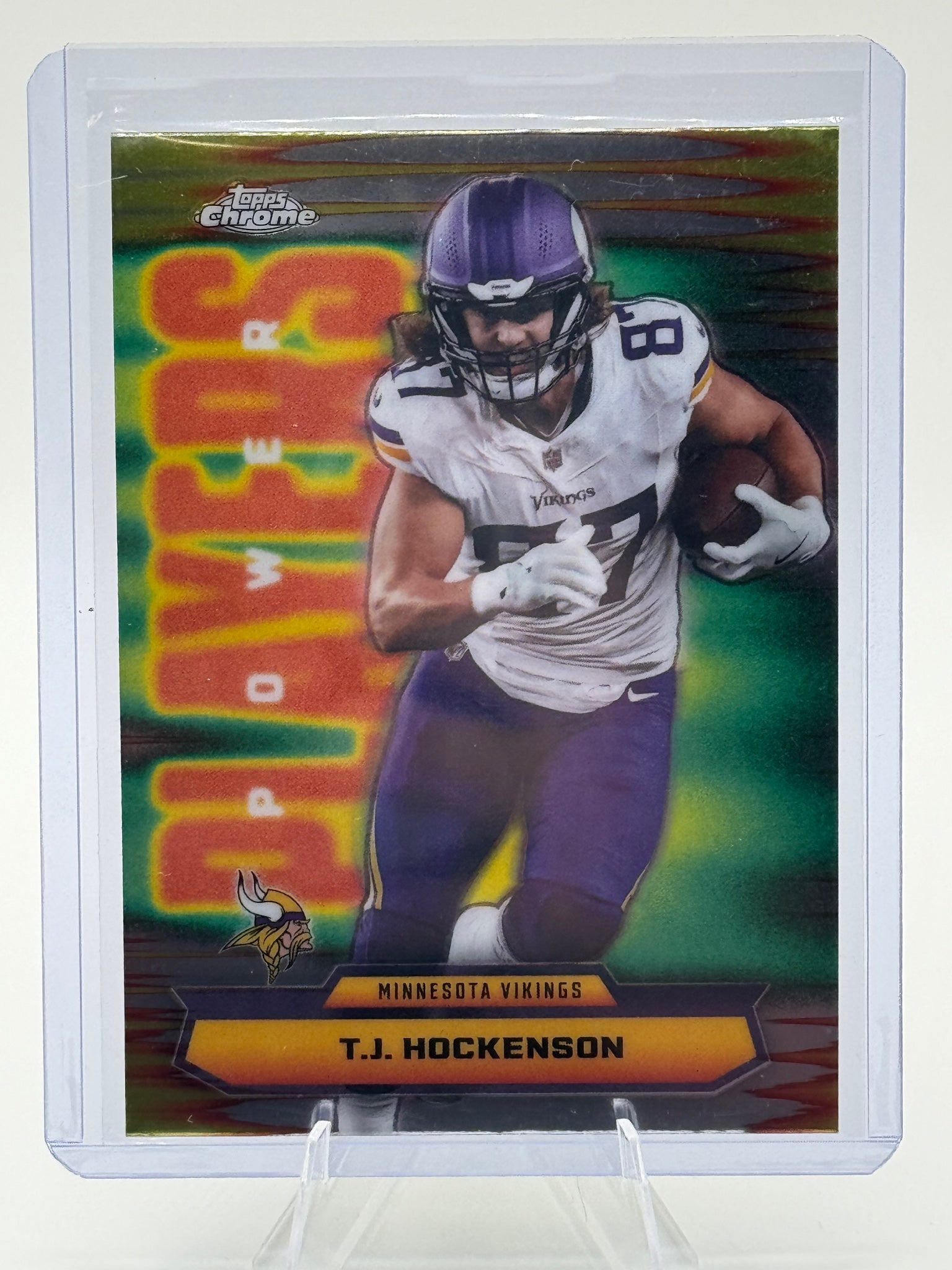 2025 Topps Chrome T.J. Hockenson #PP-36 Power Players Minnesota Vikings NM